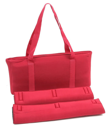 Mah Jongg Soft Case With 2 Wraps, Burgundy