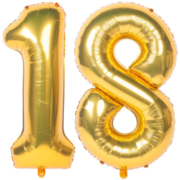 40 Inch Gold Number Balloons Helium Foil Mylar Balloon Birthday Party Banquet Decoration 18