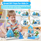 Magnetic Blocks 110Pcs With 6 Animal Toys, Mine Frozen Snow Magnet World Building Blocks Set, Toys For Boys & Girls Age 4-6,5-7,