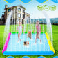 Raxurt Splash Pad, 97''- 72'' Non-Slip Splash Pad for Kids and Dogs, Thickened Durable Square Dog Pool with Sprinkler Summer Out