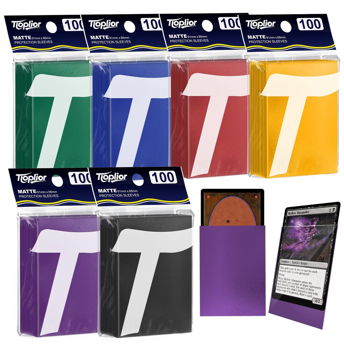 600ct Matte Card Sleeves - enhanced Card Protectors for Trading Cards  MTG  TCG Magic  and Collectible Card Games - Soft Touch Finish for Smooth Shuffling and Handling