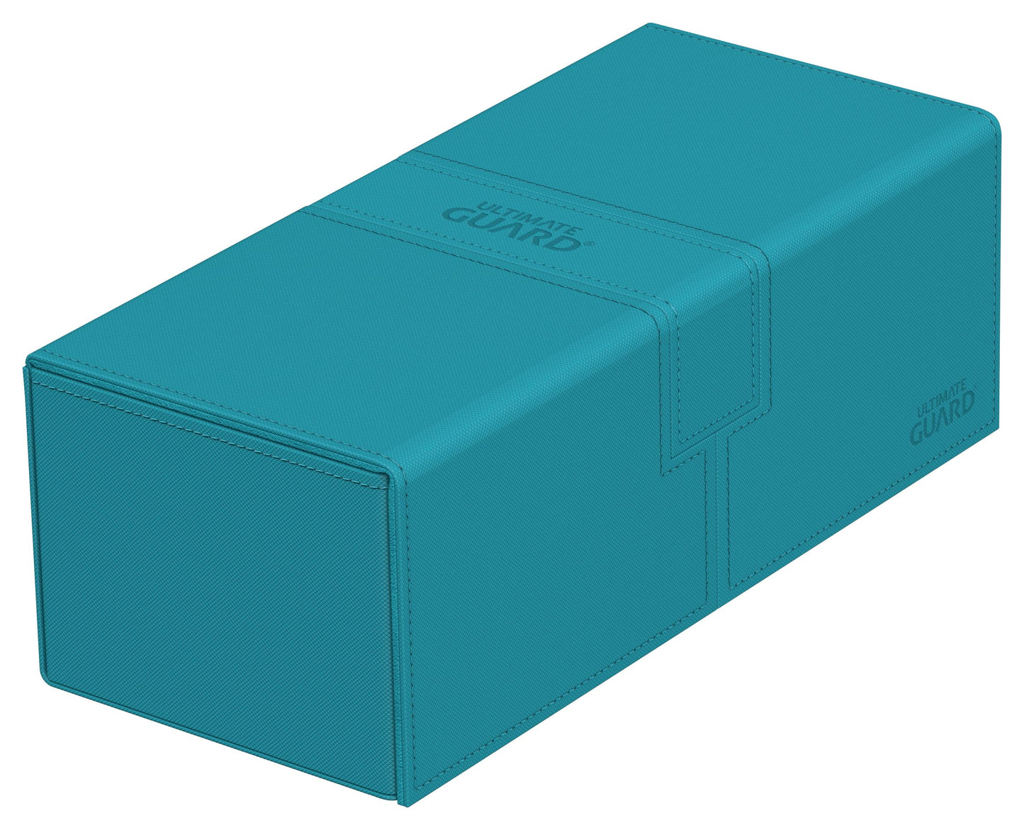 Ultimate Guard Twin Flip'N'Tray 266+, Deck Case For 266 Double-Sleeved Tcg Cards + Dice Tray, Petrol, Independent Magnetic Closu