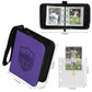 GERMUN Mini Card Binder 1 Pocket  80 Pockets Trading Card Binder  enhanced Small 2 Pocket Trading Card Collection Album Folder with 40 Sleeves Double Sided - Gifts for Kids (Purple)