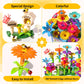 Temi 138 Pcs Flower Garden Building Toys For Girls Toys, Educational Stem Toy And Preschool Garden Play Set For Toddlers 3 4 5 6 7 8 Year Old Kids Boys Girls, Flower Stacking Toys For Kids Age 3-6