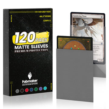 120Pack Mtg Card Sleeves Toploaders For Trading Cards, Matte Card Sleeves Deck Card Protectors, Standard Mtg Perfect Shuffling F