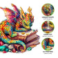 Jigfoxy Wooden Puzzles for mature-themeds  Dragon Wood Puzzles mature-themed  Unique Animal Shape Wooden Jigsaw Puzzles  Birthday Gifts for Puzzles Lovers Family Friend (M-11.4 * 10.7in-185pcs)