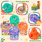 Joytry Christmas Stocking Stuffers  4 Pack Butter Slime Balls Kit for Kids  Surprise Christmas Slime Gift with Cute Polar Bear Add-ins  Vibrant Colors  Non-Sticky Stress Relief Toy for Girls Boys