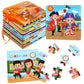 Sannix 12 Pack Wooden Jigsaw Puzzles For Toddlers, Characters Puzzles For Kids Party Favors, Educational Puzzles Learning Travel Toy With 12 Organize Bags