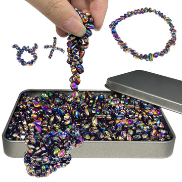 510pcs Ferrite Putty Fidget Toys  Magnetic Stones Fidget Toys mature-themeds  Desk Fidgets Toys for Stress and Anxiety Relief and Kill Time  Novelty mature-themeds Gifts