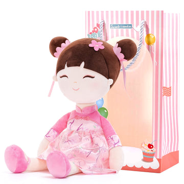 Gloveleya Baby Doll Soft Doll For Kids Chinese Fairy Tale Dolls Peach Fairy 16' With Gift Box