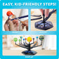 Blue Marble National Geographic Glow-In-The-Dark Solar System Model Kit For Kids - Build & Paint A 3D Planetary Model With Movab