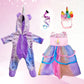 Wondoll 2-Sets 18-Inch Doll-Clothes Set - Unicorn Clothes With Hair Clip And Headband - Compatible With All 18 Inch Dolls Accessories For Kids