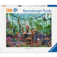 Ravensburger 500 Piece Jigsaw Puzzle - Greenhouse Mornings, Handcrafted Cardboard, Multi Color, Model 12000207, Made in Germany