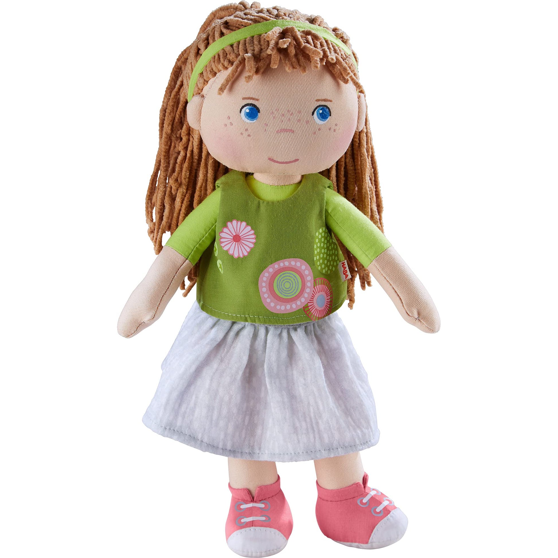 Haba Hedda - 12' Soft Doll With Brown Hair, Blue Eyes And Embroidered Face For Ages 18 Months And Up
