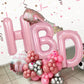 40 Inch Pink Letter Balloons, Large C Letter Balloons Foil Helium Balloon, Foil Big Single Alphabet C Balloon, Pink Letters for