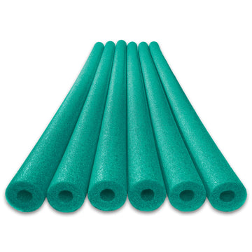 Oodles Of Noodles Deluxe Foam Pool Swim Noodles - 6 Pack Green