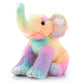 The Petting Zoo Elephant Stuffed Animal Plushie, Ombrez Animals, Rainbow Elephant Plush Toy 9 Inches