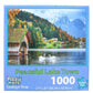 Puzzle Mate - Peaceful Lake Town - 1000 Piece Jigsaw Puzzle