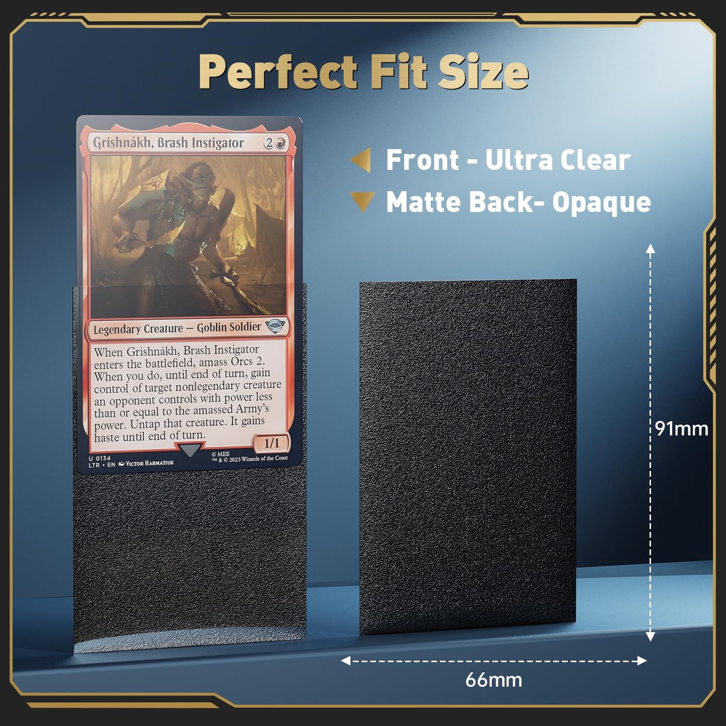 600ct MTG Matte Card Sleeves & 600ct Clear Card Sleeves  TCG Magic Deck Sleeve for Trading  Game Cards