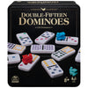 Cardinal Classics Double Fifteen Dominoes Set in Storage Tin | Dominoes for Kids | Family Games | mature-themed Games | Dominoes Set for mature-themeds & Kids Ages 8+