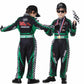 Changchupsem 6PCS Race Car Driver Costume Boys Racing Suit Kids Jumpsuit Set with Cap Medals Glasses Gloves for Halloween