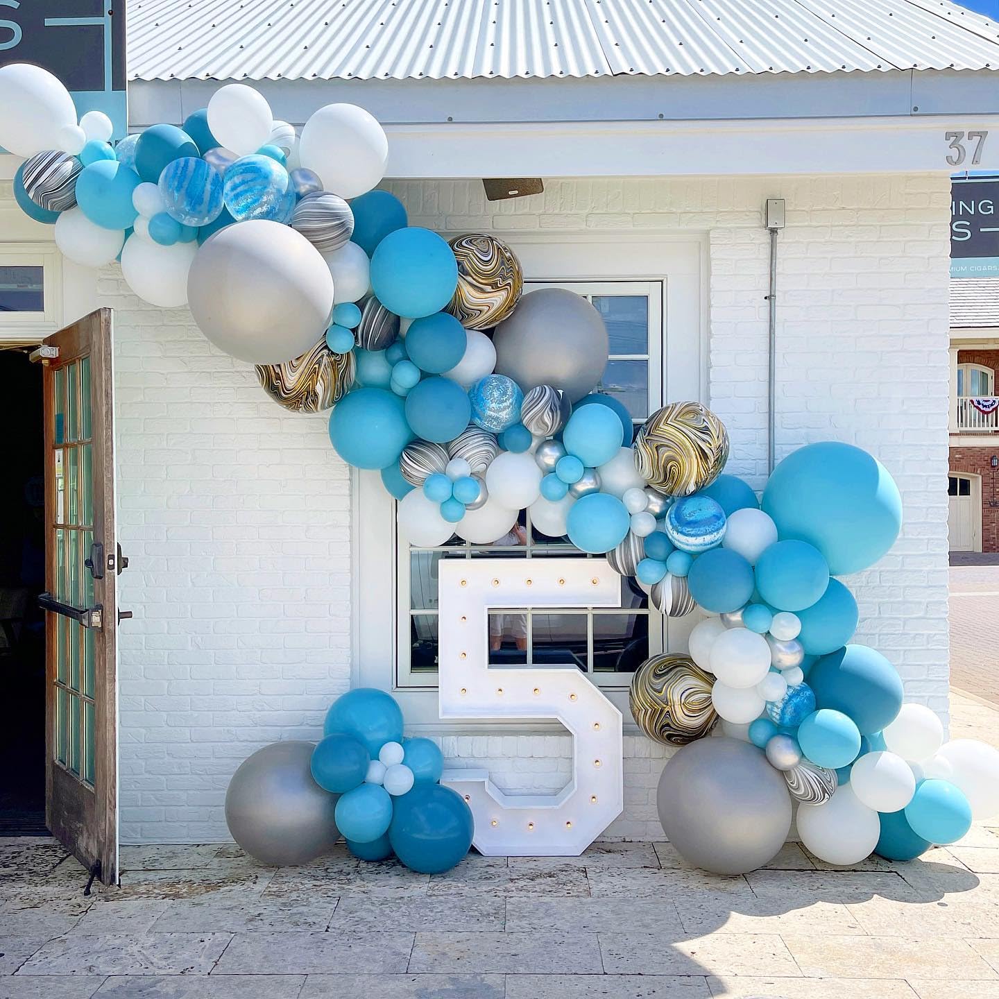 Bezente Blue Balloons Latex Party Balloons - 150 Pack 5 Inch Matte Small Light Blue Helium Balloons For Birthday Wedding Baby Sh