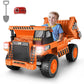 Hikole Ride on Dump Truck for Kids, 12V 4WD Ride on Car with Remote Control, Electric Dump Bed and Extra Shovel, Music Player, L
