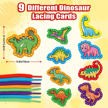 Quilinz Lacing Cards,Sewing Kit for Kids,Fine Motor Toys,Shoe Tying Practice,Classroom Must Haves,Manipulatives for Preschoolers