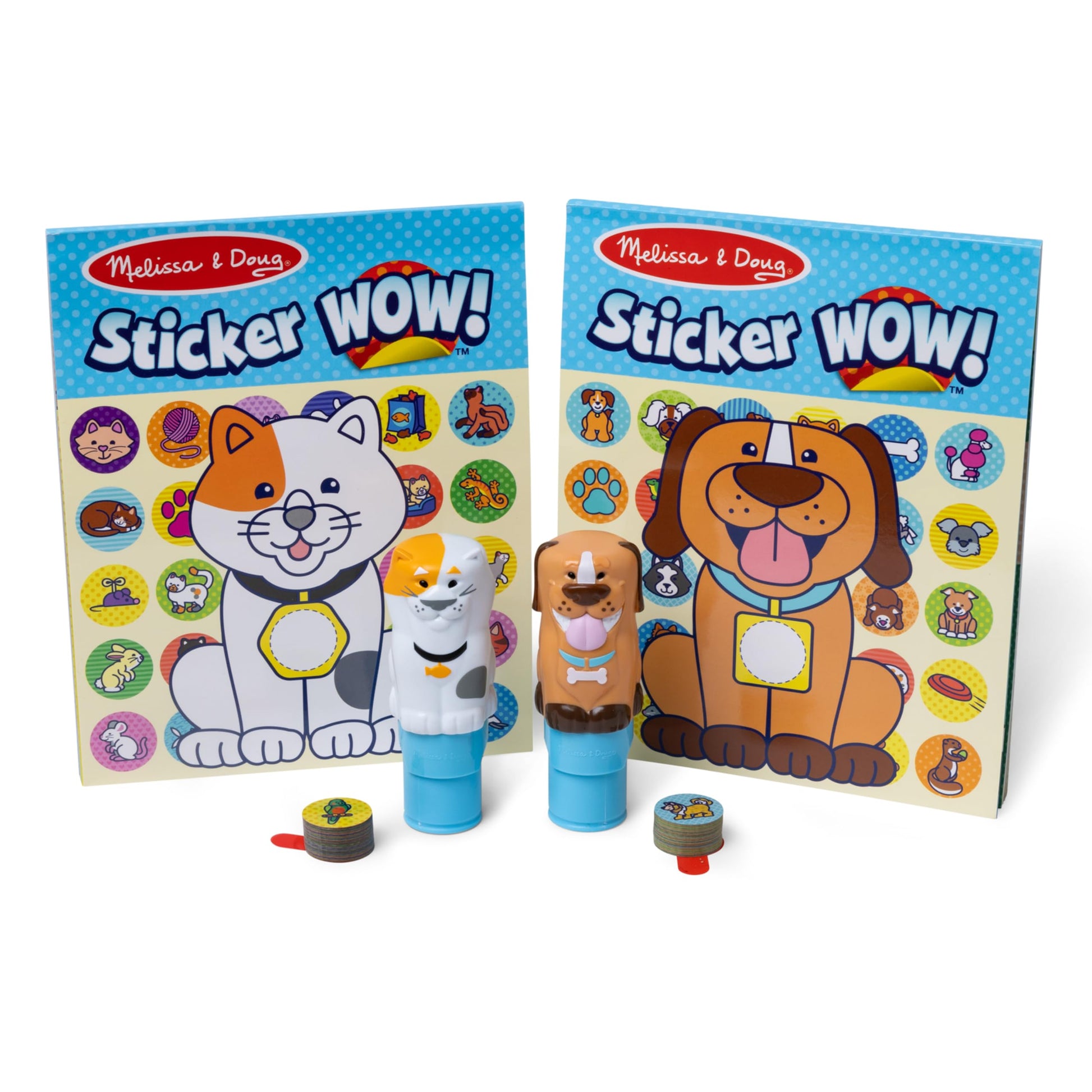 Melissa & Doug Sticker Wow! Pets (Dog and Cat) Value Pack Arts and Crafts Collectibles  2 Activity Pads, 2 Sticker Stampers, 2 