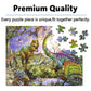 Lelemon Puzzles For Kids Ages 4-8,Dinosaur 100 Piece Puzzles For Kids,Educational Kids Puzzles Jigsaw Puzzles In A Metal Box,Children 100 Piece Puzzle Games Puzzle Toys For Girls And Boys