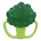 Infantino Lil' Nibbles Textured Silicone Baby Teether - Sensory Exploration And Teething Relief With Easy To Hold Handles, Green