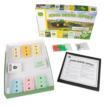 John Deere-Opoly Kids Board Game - Cooperative Farming Games For Kids - Classic Board Games For Family Game Night - Tractor Themed Board Game - Farm Games Ages 8 Years And Up