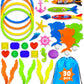 Yetonamr 30 Pcs Pool Toys For Kids Ages 3-5, 4-8, 8-12, Pool Games Diving Toys Swimming Pool Toys Sets With Storage Bag Toddler Gifts Pool Bath Toys Water Swim Toys For Boys Girls