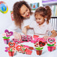WATINC 32PCS Valentines Day Flower Craft Kit, Make Your Own Valentine Heart Flowers Pot Gift Craft Decorations, DIY Art Set Home