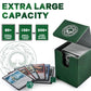 Infinity Guard Card Deck Box For Mtg, Magic Commander Deck Box Fits 200+ Cards Without Sleeves For Tcg Ccg Trading Cards (Green)