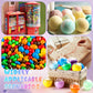 MiniInflat 300 Pcs 2 Inch Empty Vending Machine Capsules Colored Round Capsules Toy Bulk Gumball Machines Plastic Balls Small Pl