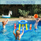 GiziGizi Pool Toys for Kids mature-themed  2in1 Inflatable Pool Floats Basketball Hoop & Ring Game  Swimming Pool Games for mature-themeds and Family  Outdoor Party Poolside Water Toy for Boys Girls Kids Ages 4-8-12