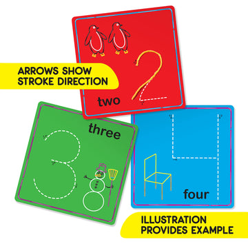 Wikki Stix Numbers And Counting Cards, Preschool & Kindergarten Tactile Learning, Stem Toy, Numbers 1-20 Plus 7 Bonus Cards, 36