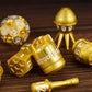 Udixi Metal Rpg Dice Set, 7-Die Dungeons And Dragons Dice D&D Polyhedral Metal Dnd Set With Leather Pouch For Role Playing Games