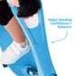Ookkie Kids Learner Skateboard - Blue, Plastic Material, Safe for Beginners