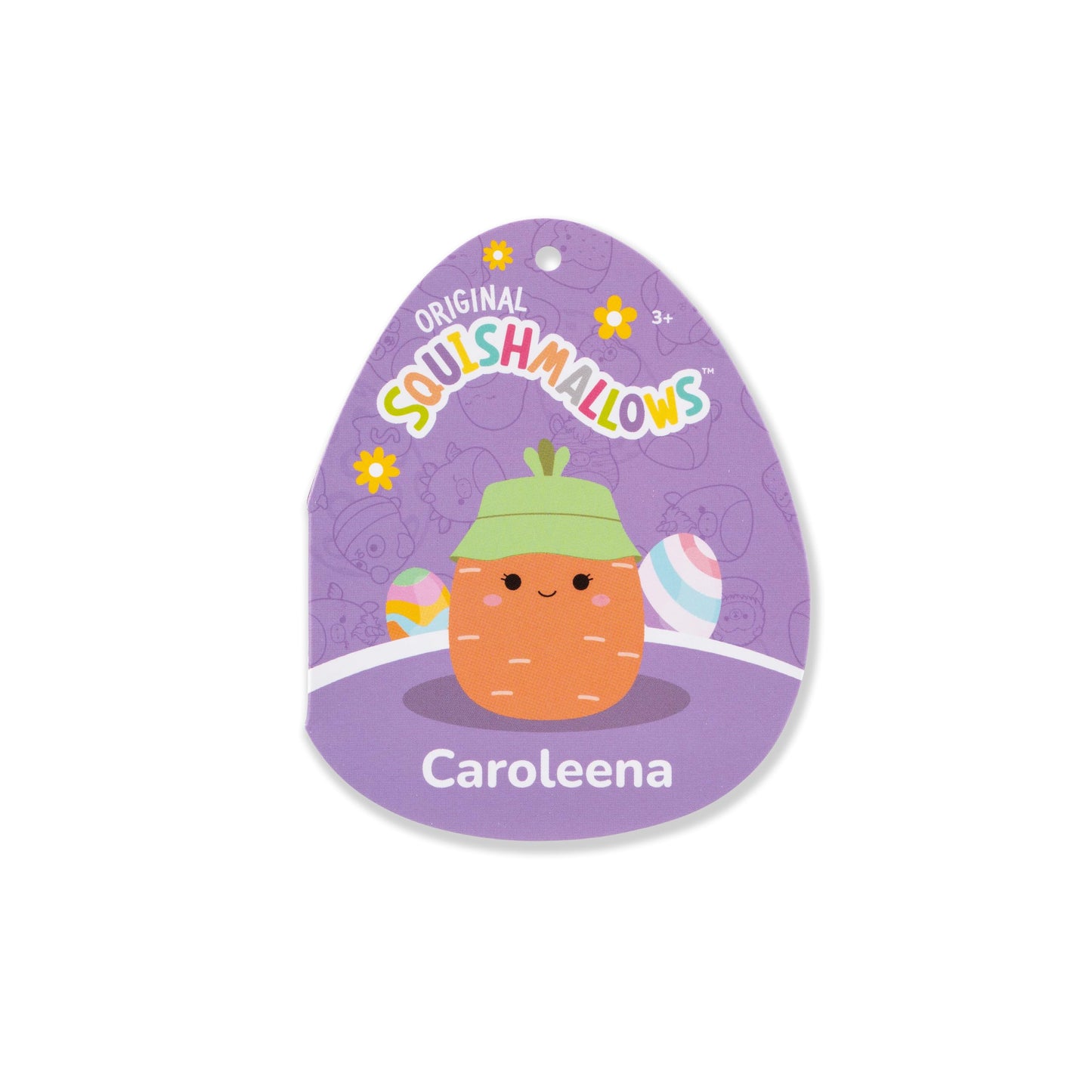 Squishmallows Original 8In Caroleena The Orange Carrot With Bucket Hat - Official Jazwares Plush (Little)