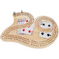 We Games Classic 29 Cribbage Set - Solid Wood 3 Track Board With Metal Pegs, Unique Design And Cribbage Board Game Set For Adults, 9 Metal Cribbage Pegs, 10.5 Inches