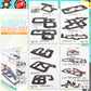 Playmags Magnetic Tiles Road Set For Kids - 130-Pieces Magnet Building Blocks Toy - Durable Creative Stem Learning Toys With Curved & Straight Car Race Track For Kids Ages 3+