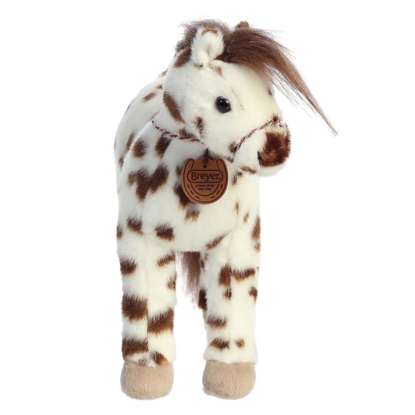 Aurora® Knabstrupper Stuffed Animal - 13" Large White - Realistic Detailing - Model 14480 - Perfect for Imaginative Play