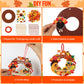 Hollowfly 48 Sets Thanksgiving Wreath Crafts DIY Give Thanks Wreath Hanging Ornaments Make Your Own Paper Grateful Crafts for Fa