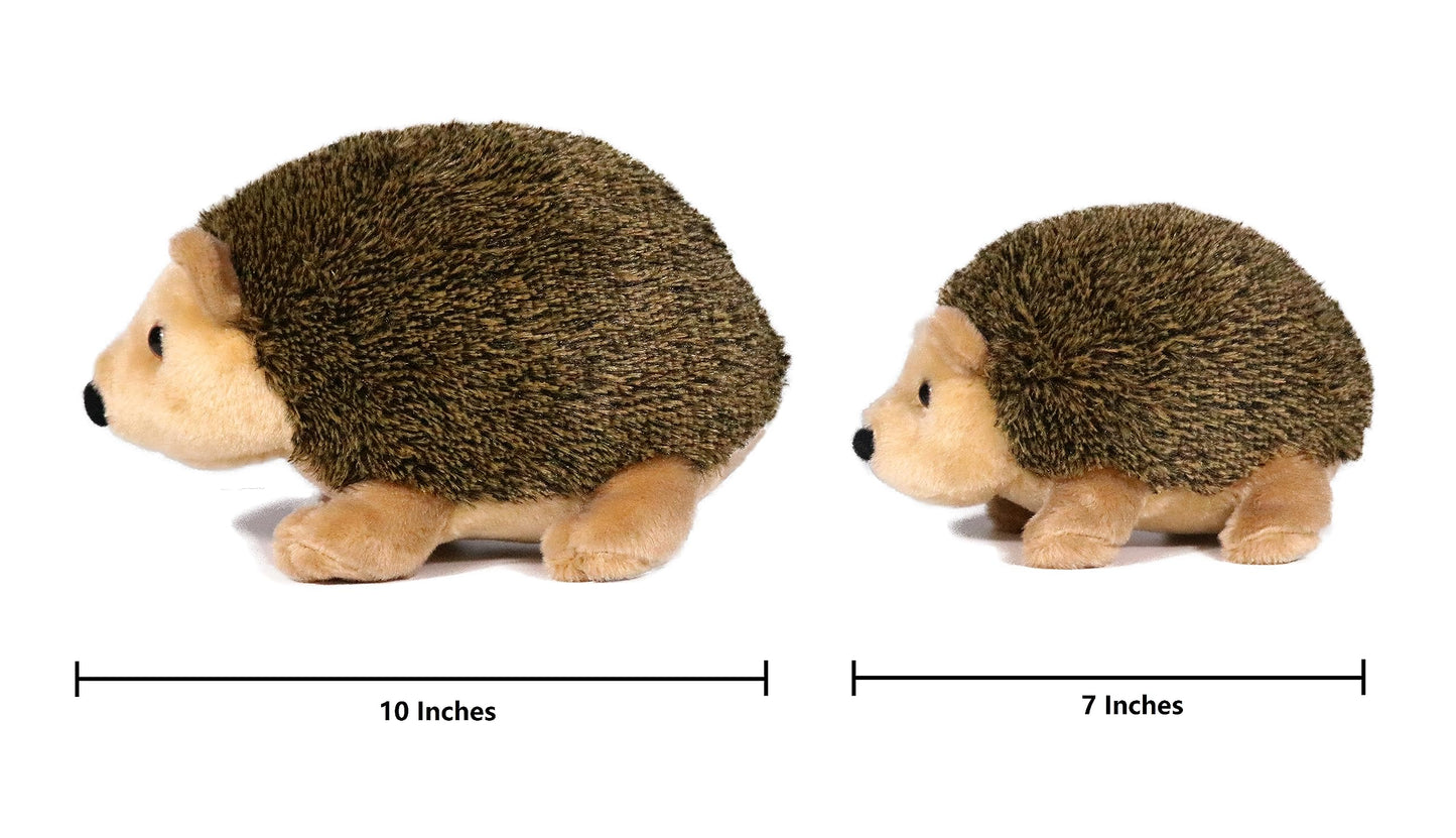 Ice King Bear Mom And Baby Stuffed Animals Set Zoo Wild Animals (Hedgehog)
