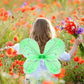 Nenmatte Fairy Girls Wings For Kids,Sparkle Angel Wings Butterfly Wing For Birhday Party Halloween Costume Dress Up For Kids Wom