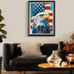 Petrala Jigsaw Puzzles 1000 Pieces For Adults Bald Eagle 1000 Piece Puzzle For Adults Fun American Flag Patriotic Jigsaw Puzzles For Adults Kit With Letters On Back, Fit Together Perfectly