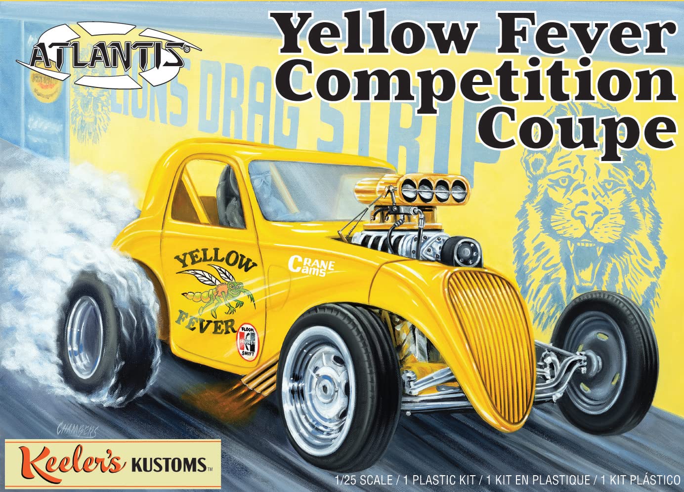 Atlantis Keeler's Kustoms Yellow Fever Competition Coupe 1/25 Made in The USA