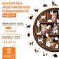 Wooden Puzzles for mature-themeds - Cat Coffee Library Puzzle  Unique Shape Wooden Jigsaw Puzzle for mature-themeds  Wood Puzzles mature-themed  Gift for Cat Lovers  Home Decor (S- 8.5 * 8.5in- 100 Pieces)